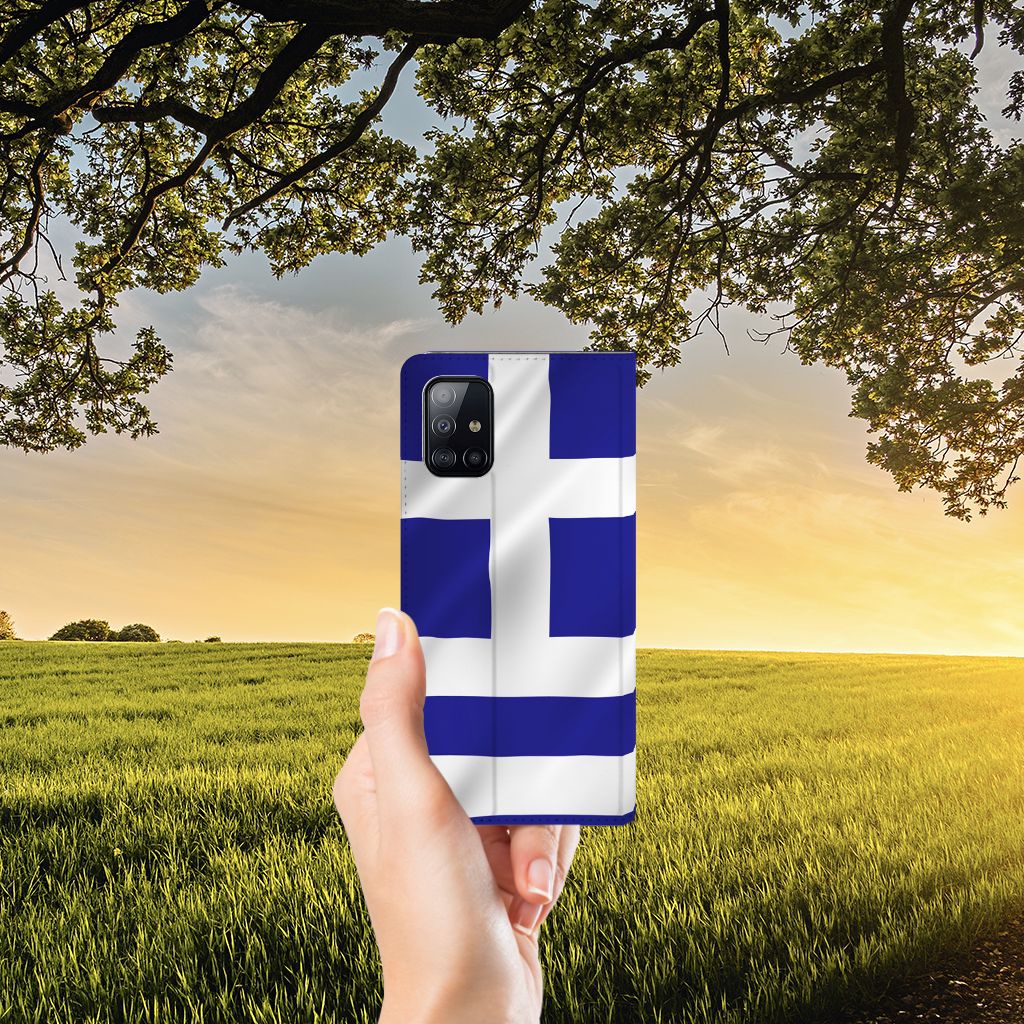 Samsung Galaxy A71 Standcase Griekenland - B2C Telecom