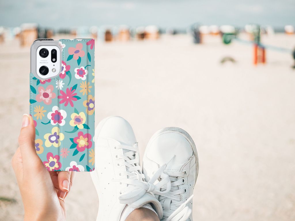 OPPO Find X5 Pro Smart Cover Flower Power - B2C Telecom