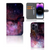 Book Case voor iPhone 15 Pro Max Galaxy met sterren en planeten design đ