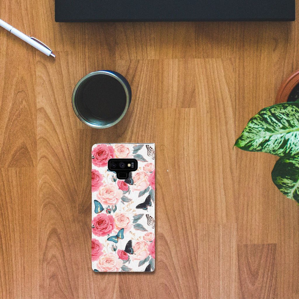 Samsung Galaxy Note 9 Smart Cover Butterfly Roses