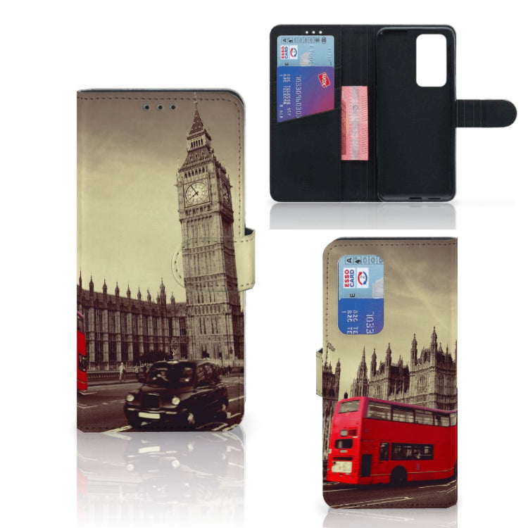 Huawei P40 Pro Flip Cover Londen
