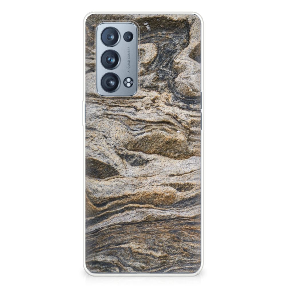 OPPO Reno 6 Pro Plus 5G TPU Siliconen Hoesje Steen