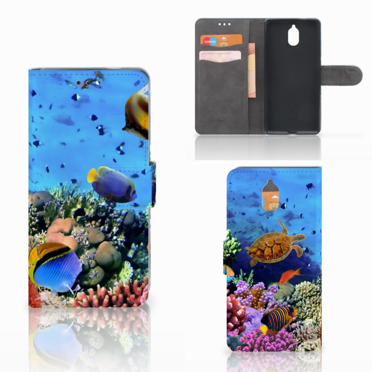 Nokia 3.1 (2018) Telefoonhoesje met Pasjes Vissen