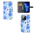 Hoesje voor iPhone 13 Pro Flowers Blue met prachtig bloemenprint in Delftsblauw.