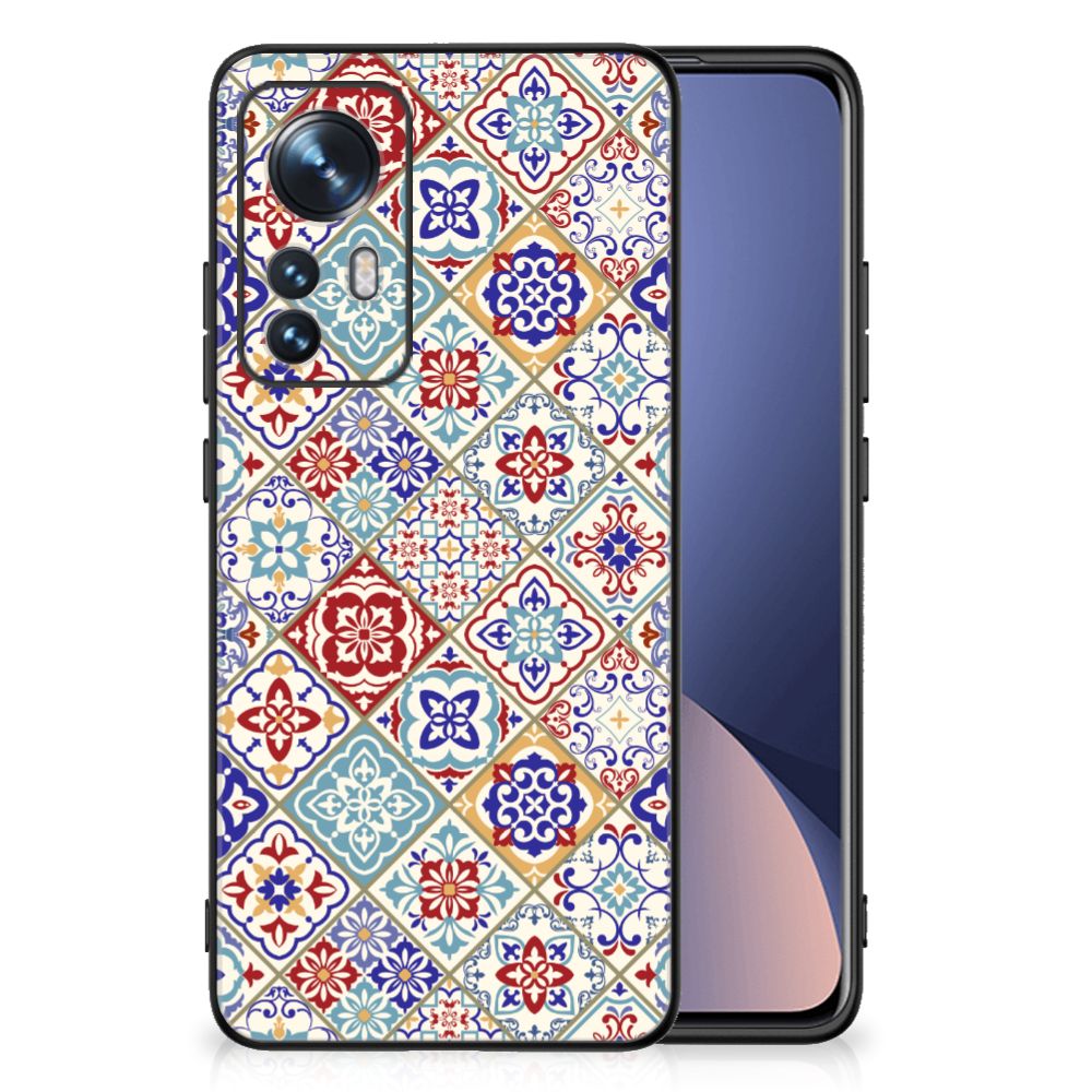 Xiaomi 12 | 12X Marmeren Print Telefoonhoesje Tiles Color