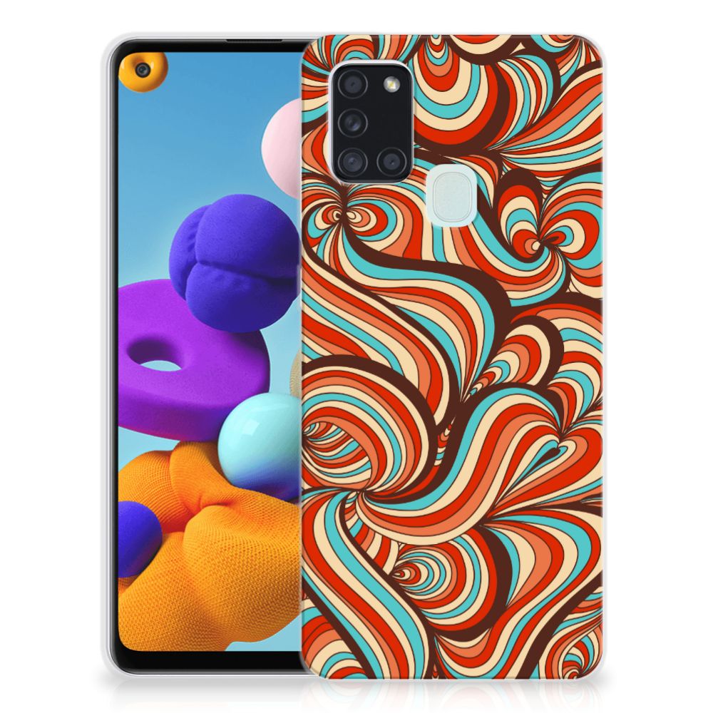 Samsung Galaxy A21s Hoesje maken Retro B2C Telecom