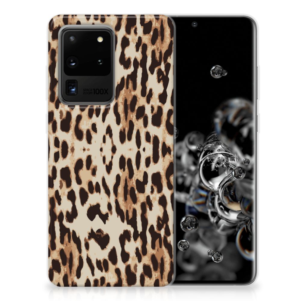 Samsung Galaxy S20 Ultra TPU Hoesje Leopard B2C Telecom
