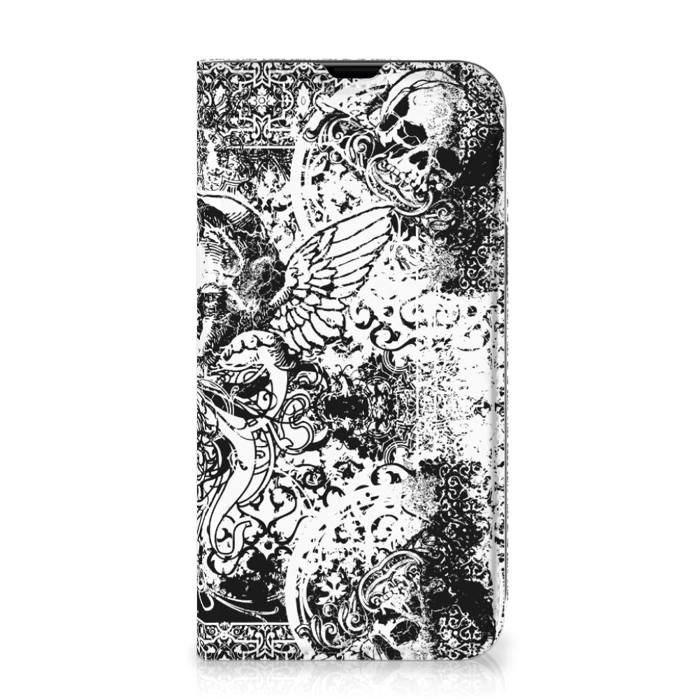 Mobiel BookCase iPhone 13 Skulls Angel
