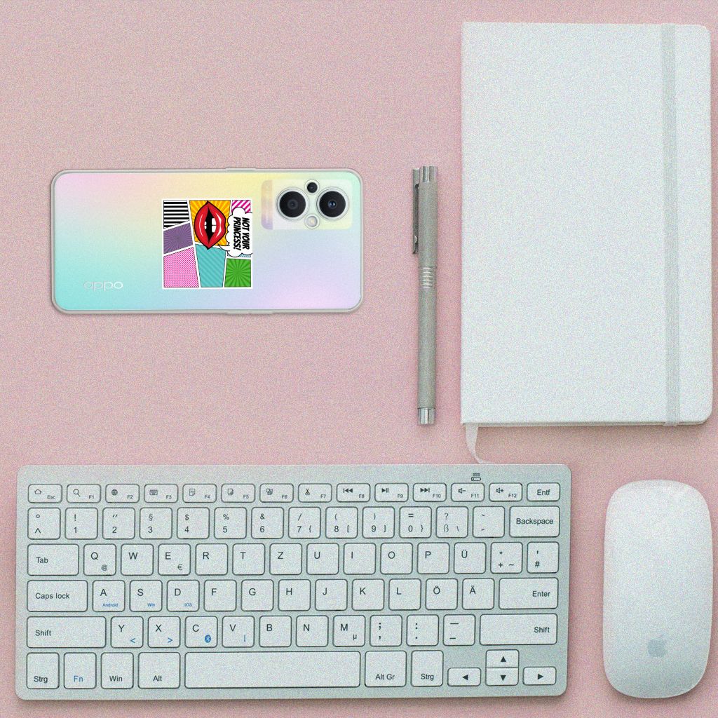 OPPO Reno8 Lite Silicone Back Cover Popart Princess B2C Telecom