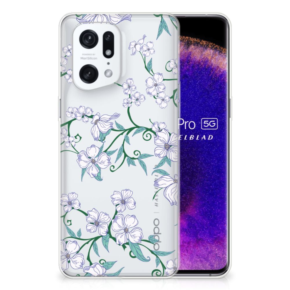 OPPO Find X5 Pro Uniek TPU Case Blossom White B2C Telecom