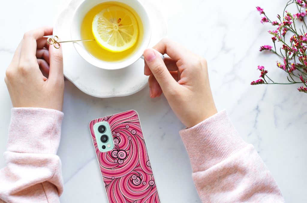 OnePlus Nord 2 5G Hoesje maken Swirl Pink B2C Telecom