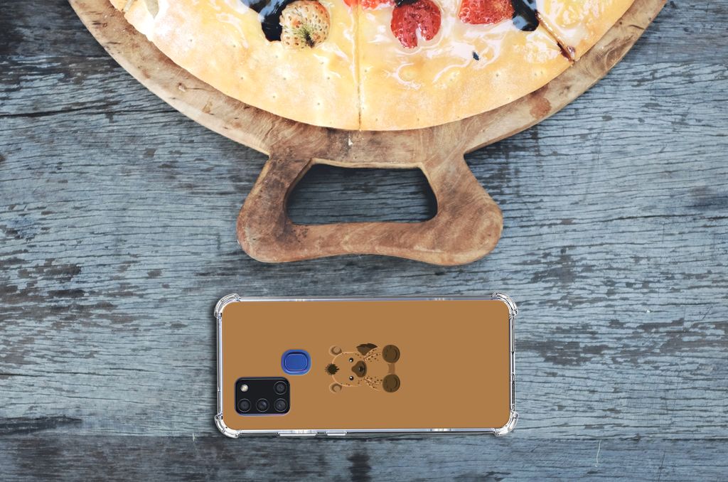 Samsung Galaxy A21s Stevig Bumper Hoesje Baby Hyena