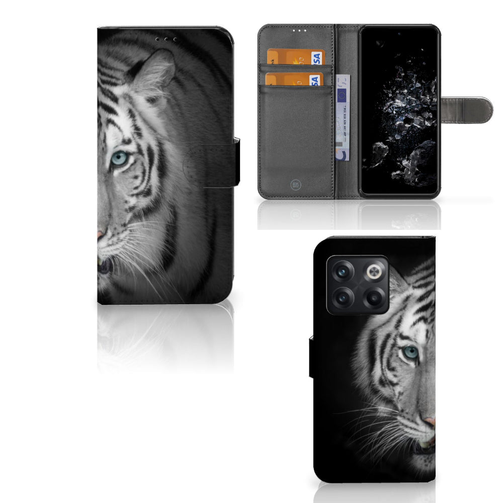OnePlus 10T Telefoonhoesje met Pasjes Tijger