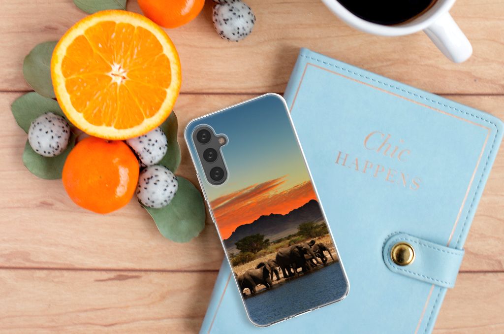 Samsung Galaxy A34 TPU Hoesje Olifanten
