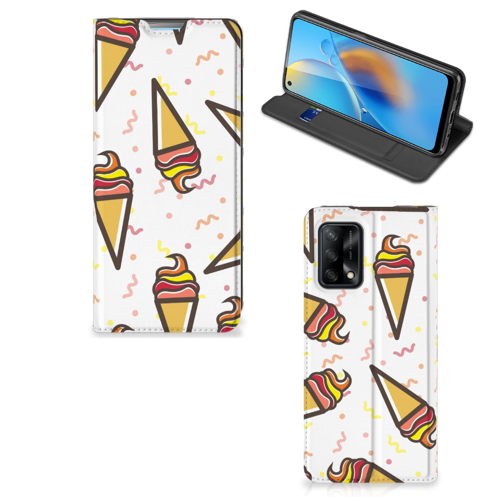 OPPO A74 4G Flip Style Cover Icecream - B2C Telecom