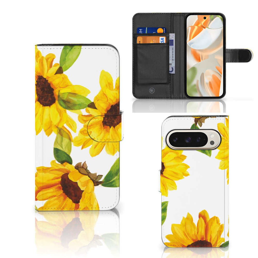 Hoesje voor Google Pixel 9 | 9 Pro Zonnebloemen