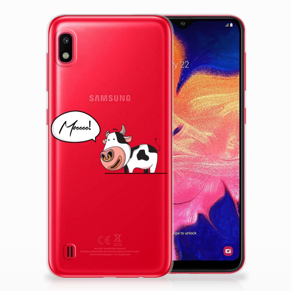 Samsung Galaxy A10 Telefoonhoesje met Naam Cow