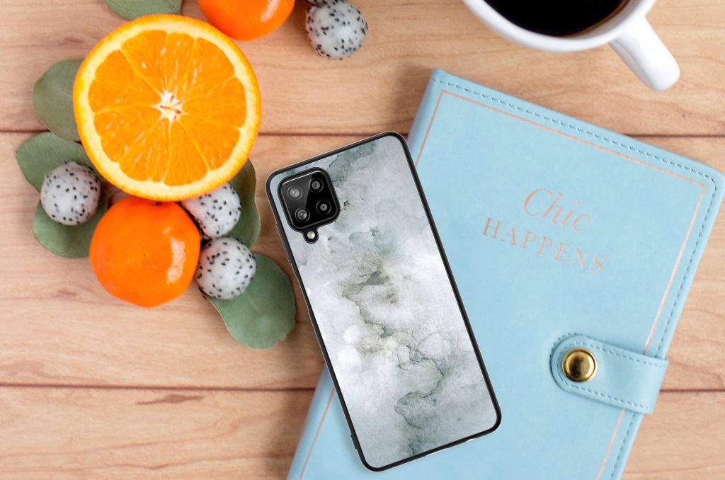 Kleurrijke Telefoonhoesje Samsung Galaxy A12 Painting Grey B2C Telecom