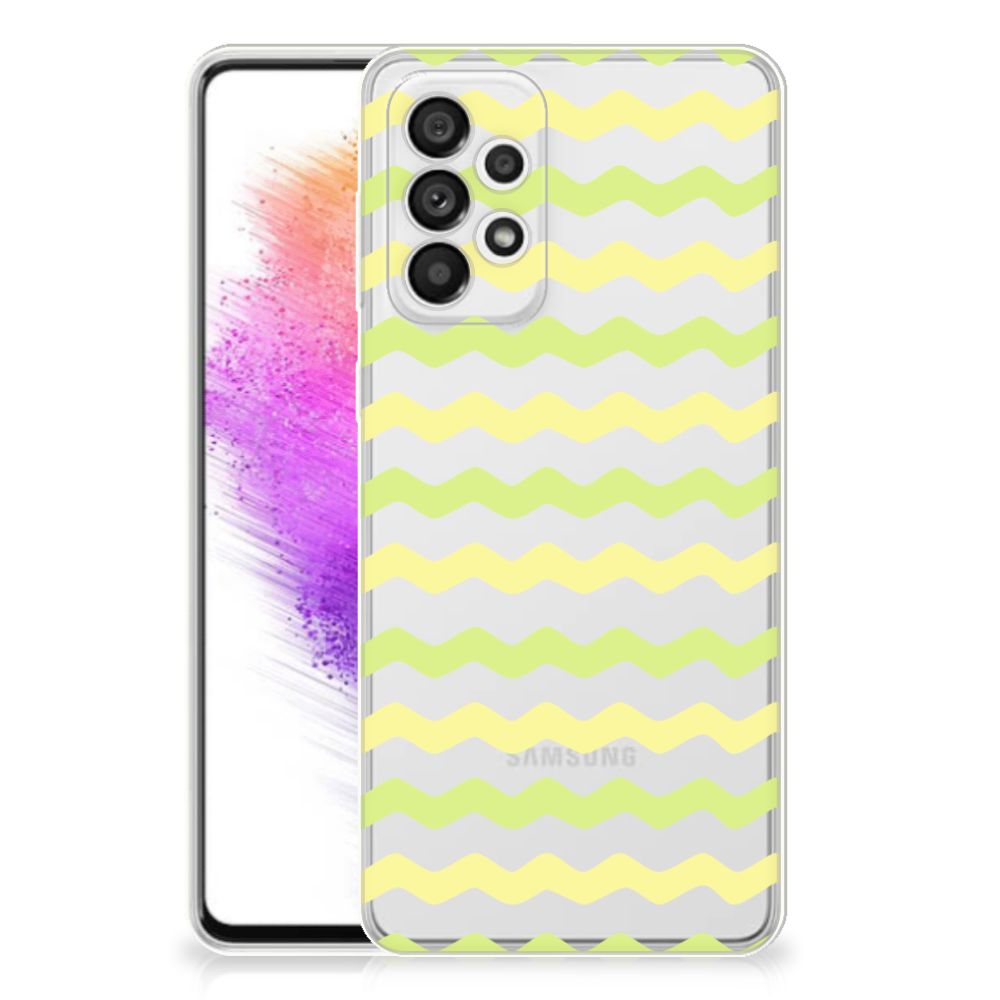 Samsung Galaxy A73 5G TPU bumper Waves Yellow B2C Telecom