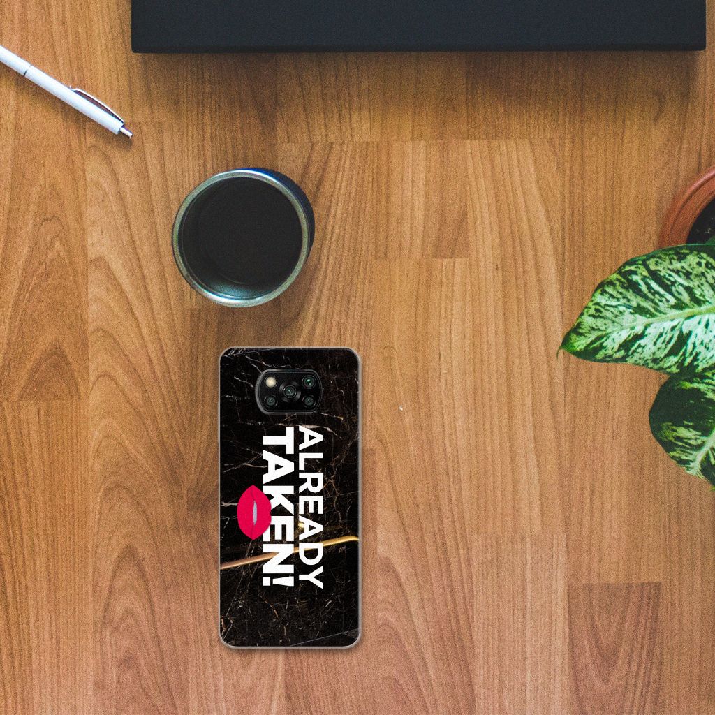 Xiaomi Poco X3 | Poco X3 Pro Siliconen hoesje met naam Already Taken Black B2C Telecom