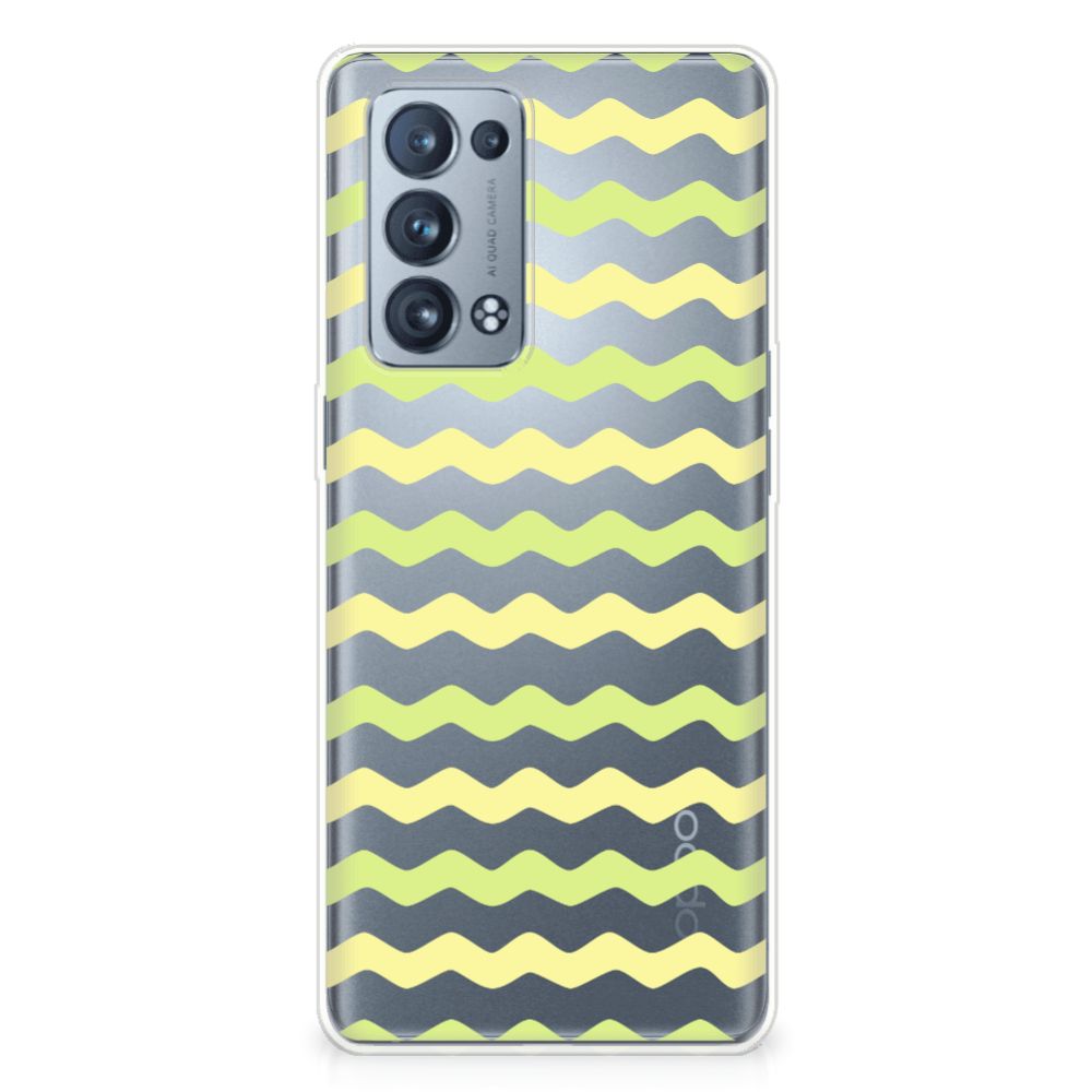 OPPO Reno 6 Pro Plus 5G TPU bumper Waves Yellow