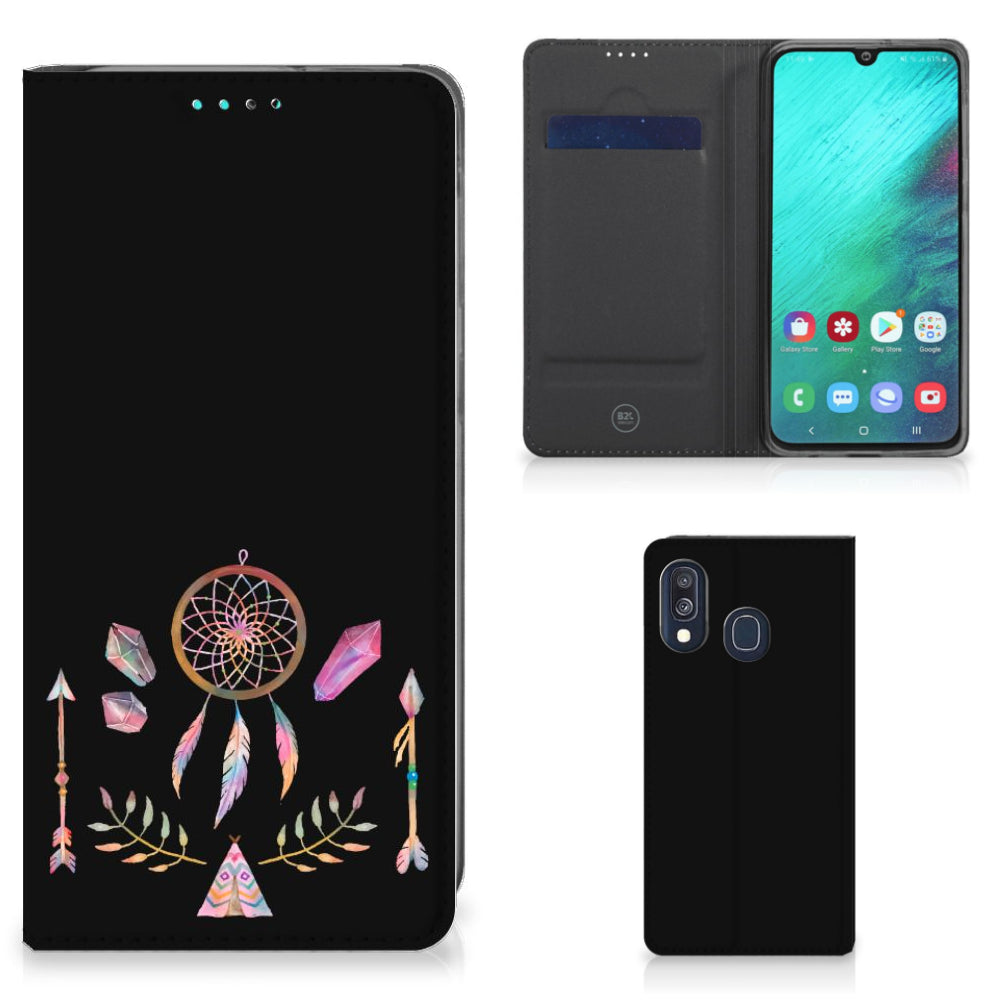 Samsung Galaxy A40 Magnet Case Boho Dreamcatcher