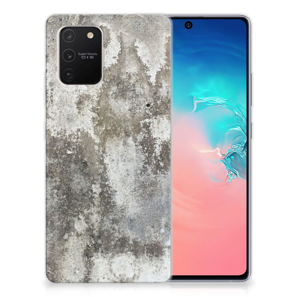 Samsung Galaxy S10 Lite TPU Siliconen Hoesje Beton Print