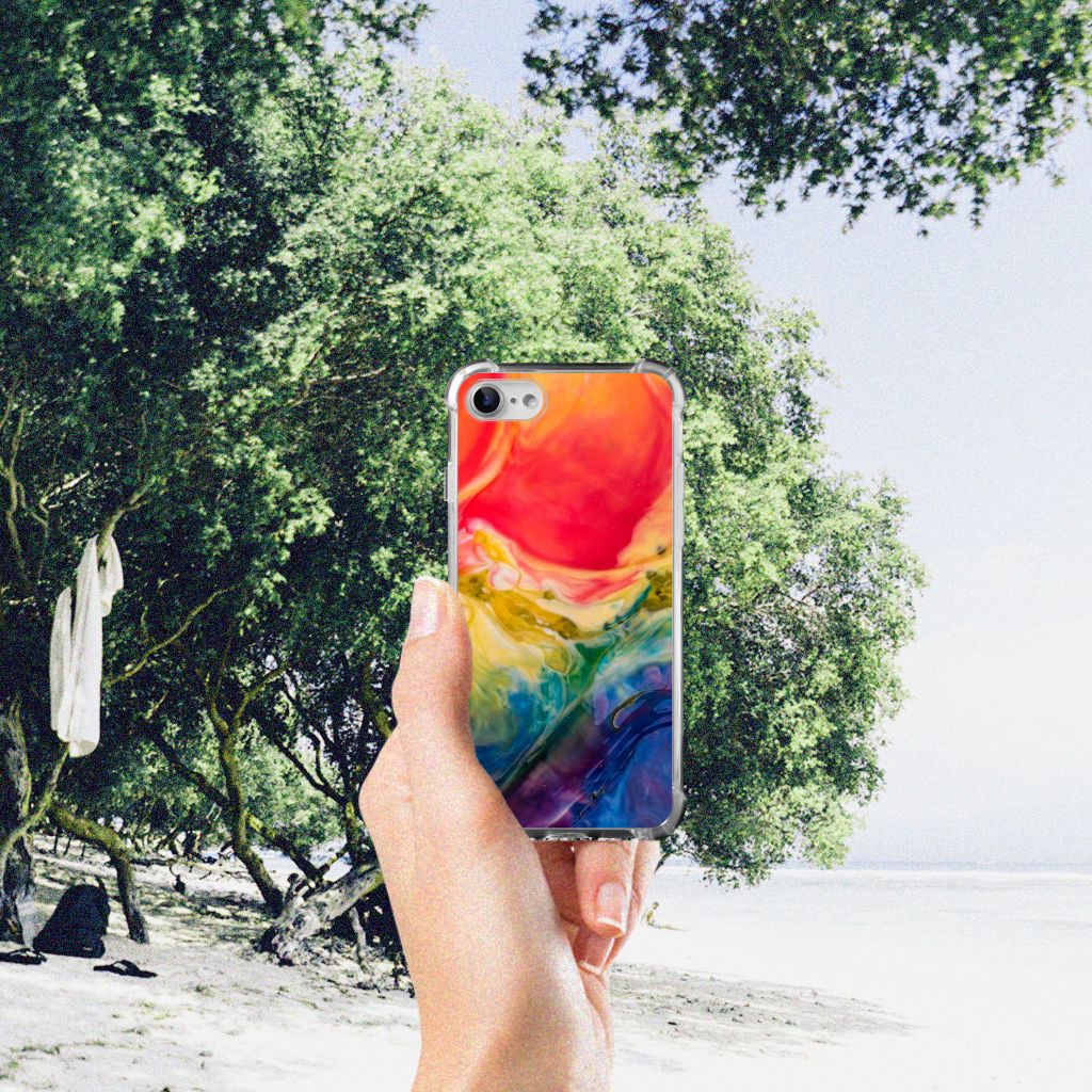 Back Cover iPhone SE 2022/2020 | iPhone 8/7 Watercolor Dark B2C Telecom