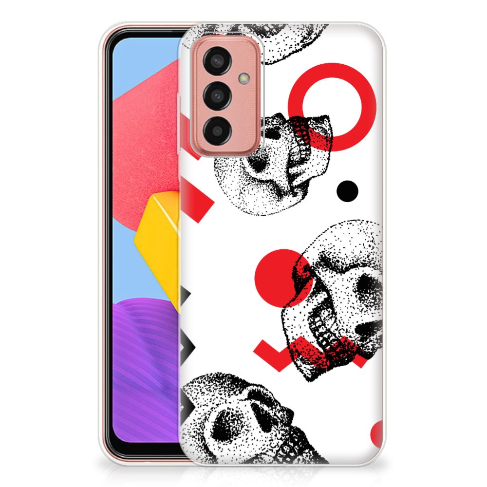 Silicone Back Case Samsung Galaxy M13 | M23 Skull Red B2C Telecom