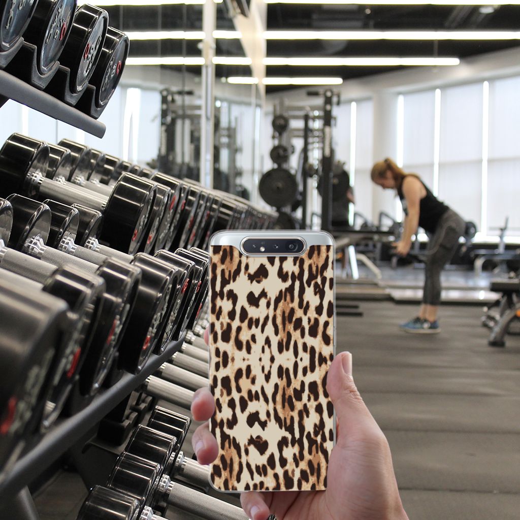 Samsung Galaxy A80 TPU Hoesje Leopard