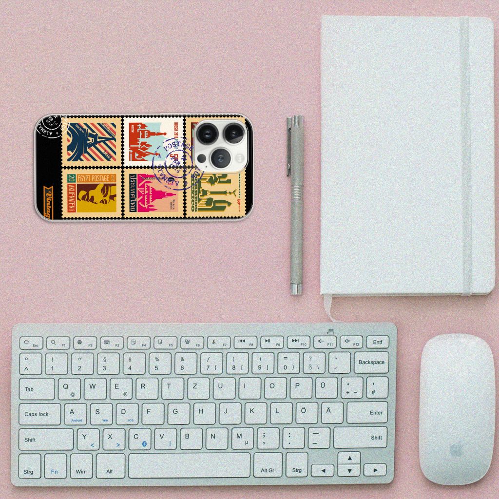 iPhone 13 Pro Max Siliconen Back Cover Postzegels B2C Telecom