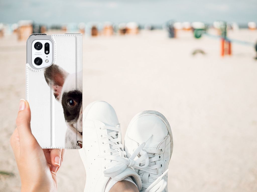 OPPO Find X5 Pro Hoesje maken Franse Bulldog - B2C Telecom