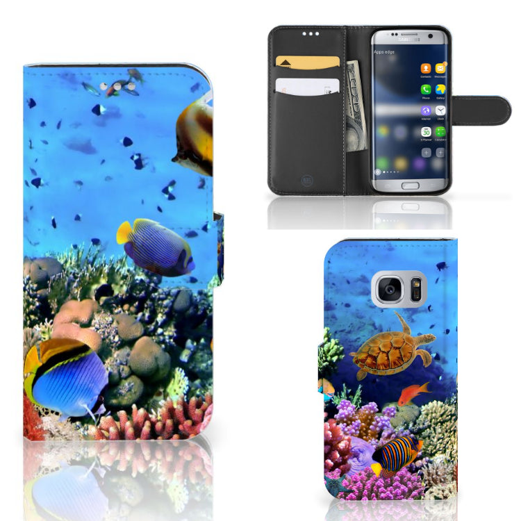 Samsung Galaxy S7 Telefoonhoesje met Pasjes Vissen