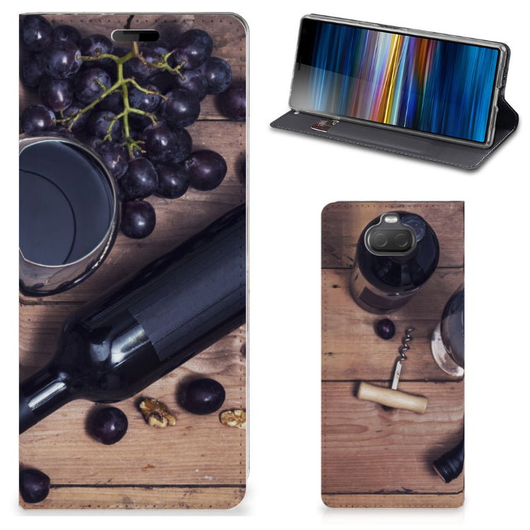 Sony Xperia 10 Flip Style Cover Wijn