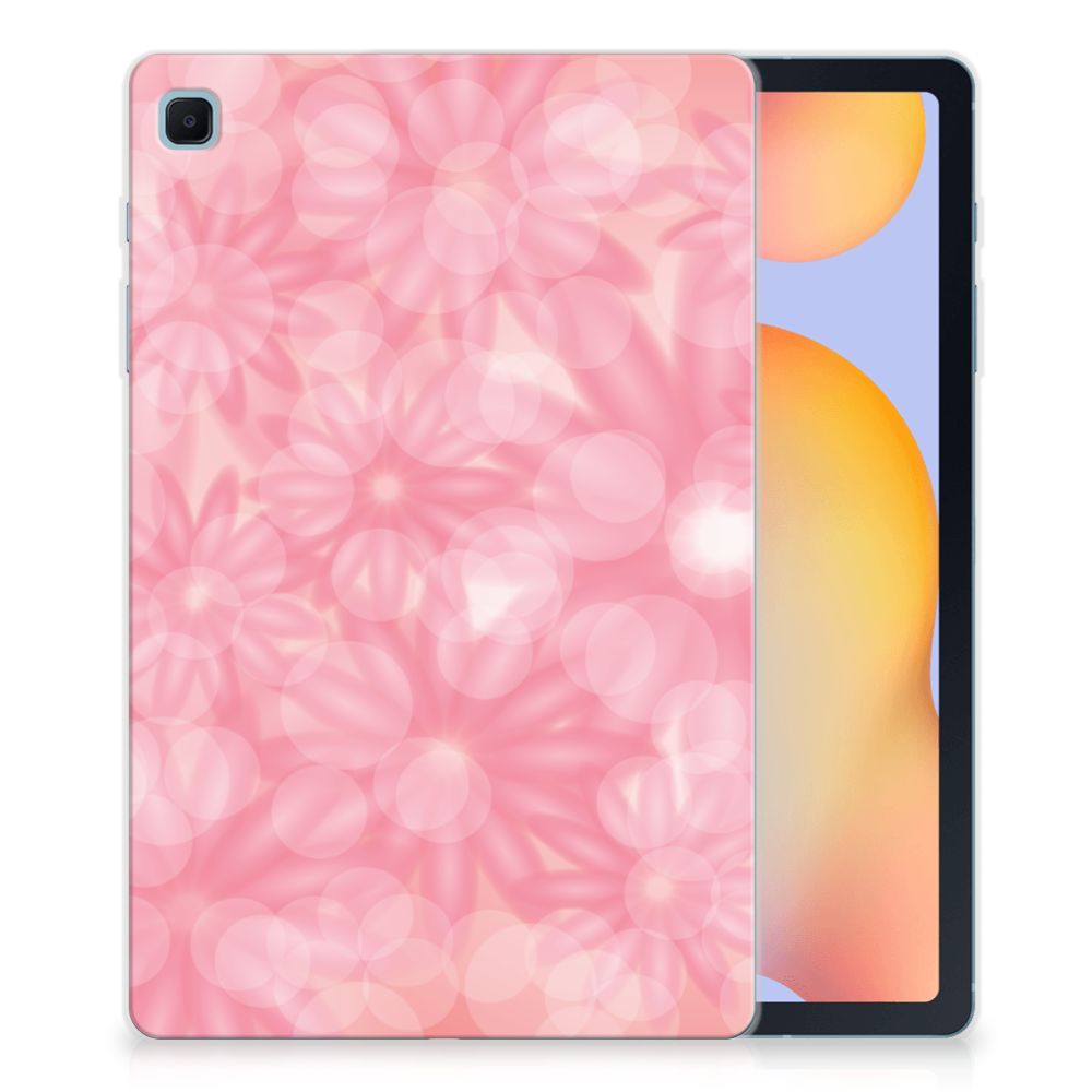 Samsung Galaxy Tab S6 Lite | S6 Lite (2022) Siliconen Hoesje Spring Flowers - B2C Telecom