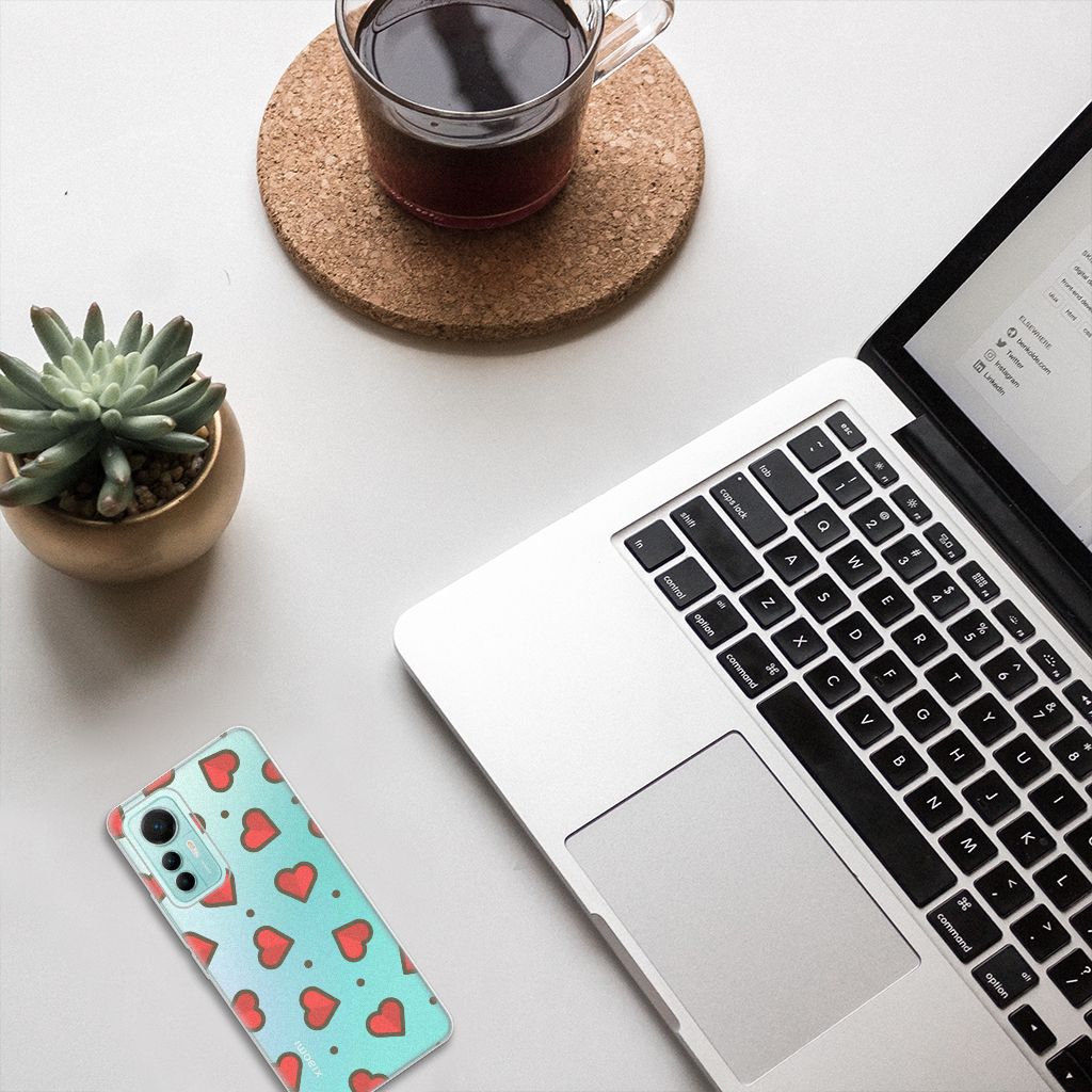 Xiaomi 12 Lite TPU bumper Hearts B2C Telecom