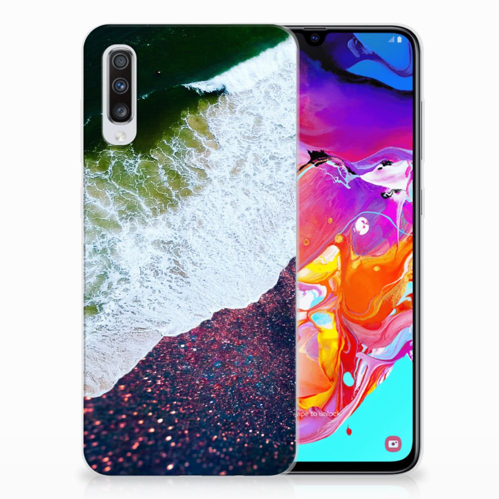 Samsung Galaxy A70 TPU Hoesje Sea in Space