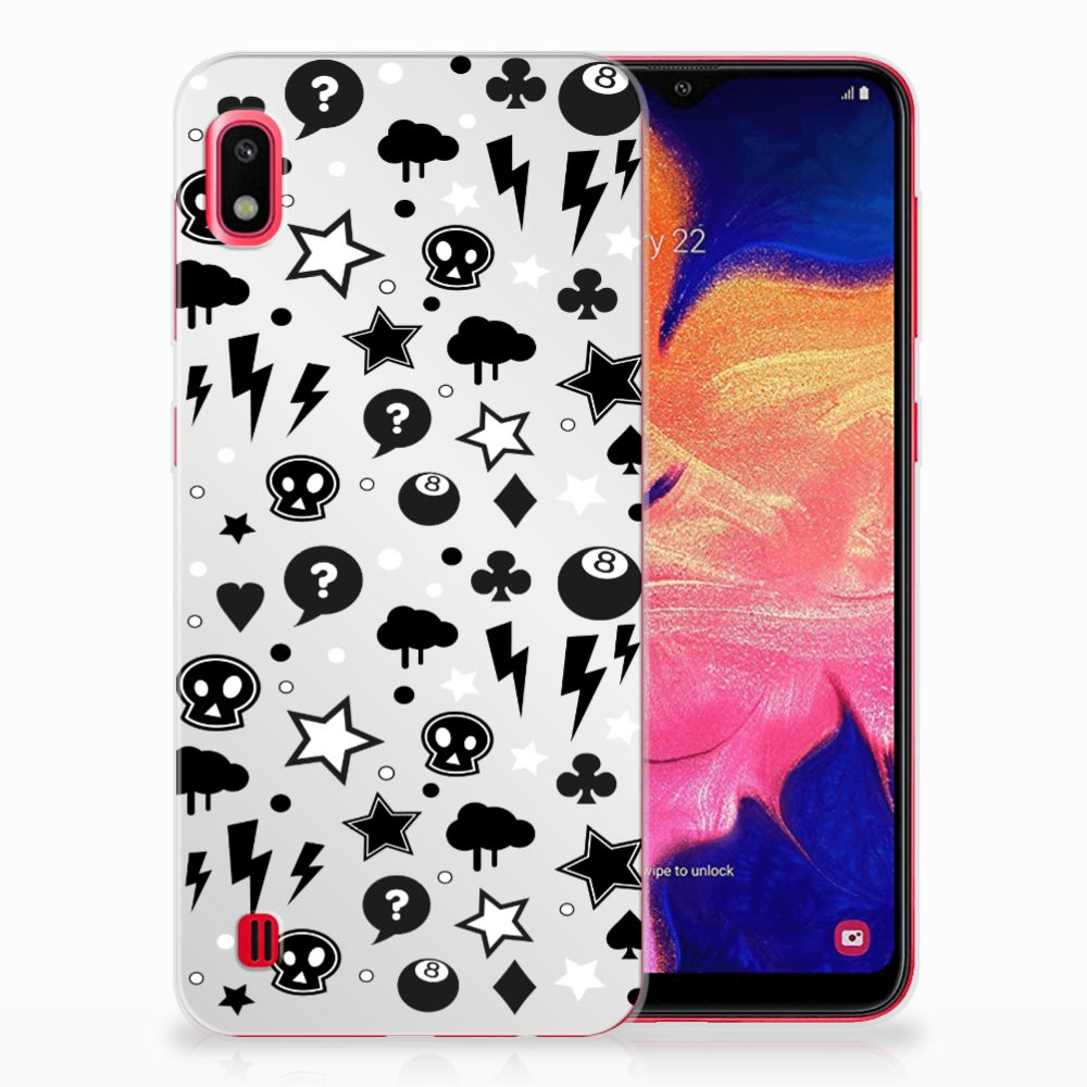 Silicone Back Case Samsung Galaxy A10 Silver Punk