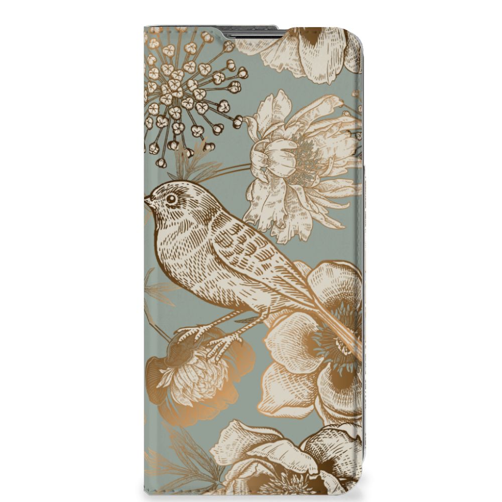 Smart Cover voor OnePlus Nord CE 2 5G Vintage Bird Flowers - B2C Telecom