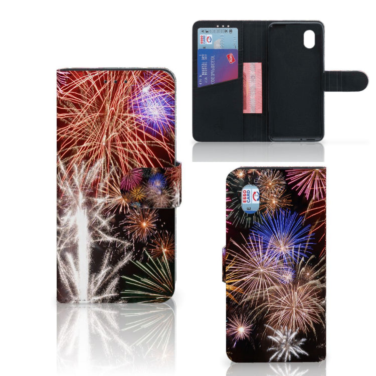 Alcatel 1B (2020) Wallet Case met Pasjes Vuurwerk