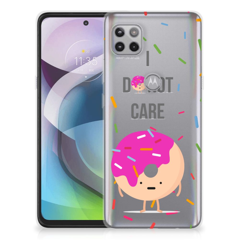 Motorola Moto G 5G Siliconen Case Donut Roze