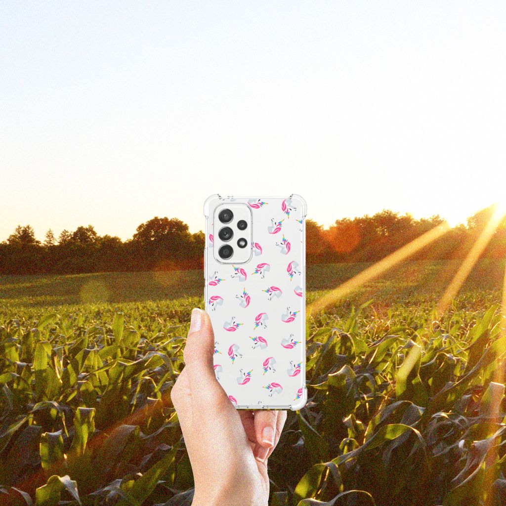 Doorzichtige Silicone Hoesje voor Samsung Galaxy A53 5G Unicorns B2C Telecom