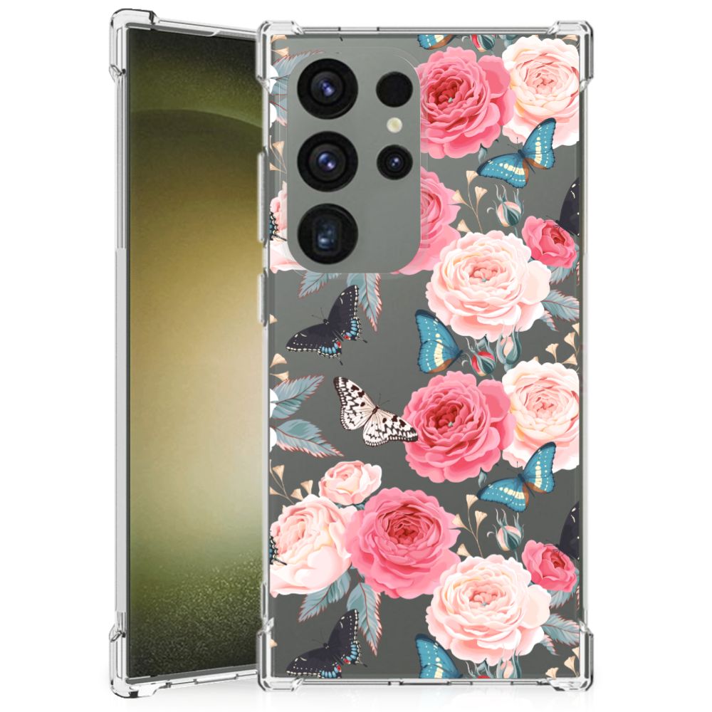Samsung Galaxy S24 Ultra Case Butterfly Roses B2C Telecom