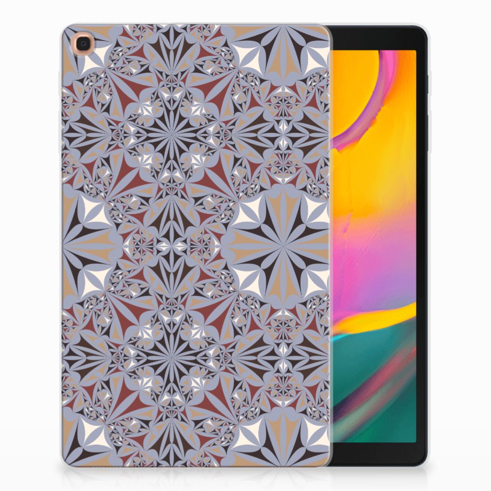 Samsung Galaxy Tab A 10.1 (2019) Tablet Back Cover Flower Tiles