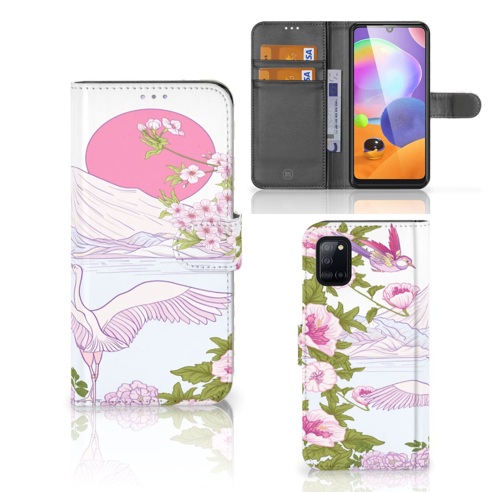 Samsung Galaxy A31 Telefoonhoesje met Pasjes Bird Standing