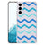 Samsung Galaxy S22 Plus Doorzichtige Silicone Hoesje Zigzag Blauw B2C Telecom