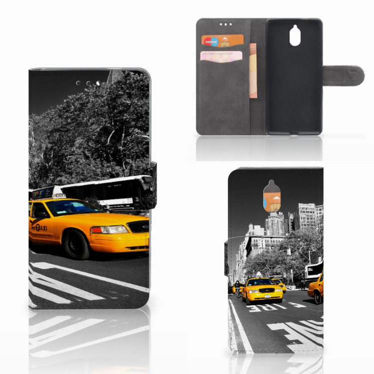 Nokia 3.1 (2018) Flip Cover New York Taxi