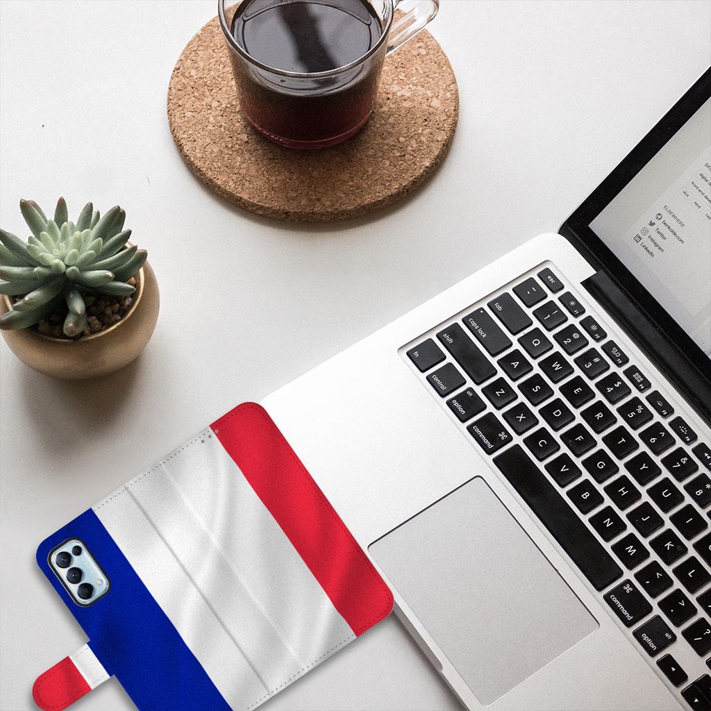 OPPO Find X3 Lite Bookstyle Case Frankrijk