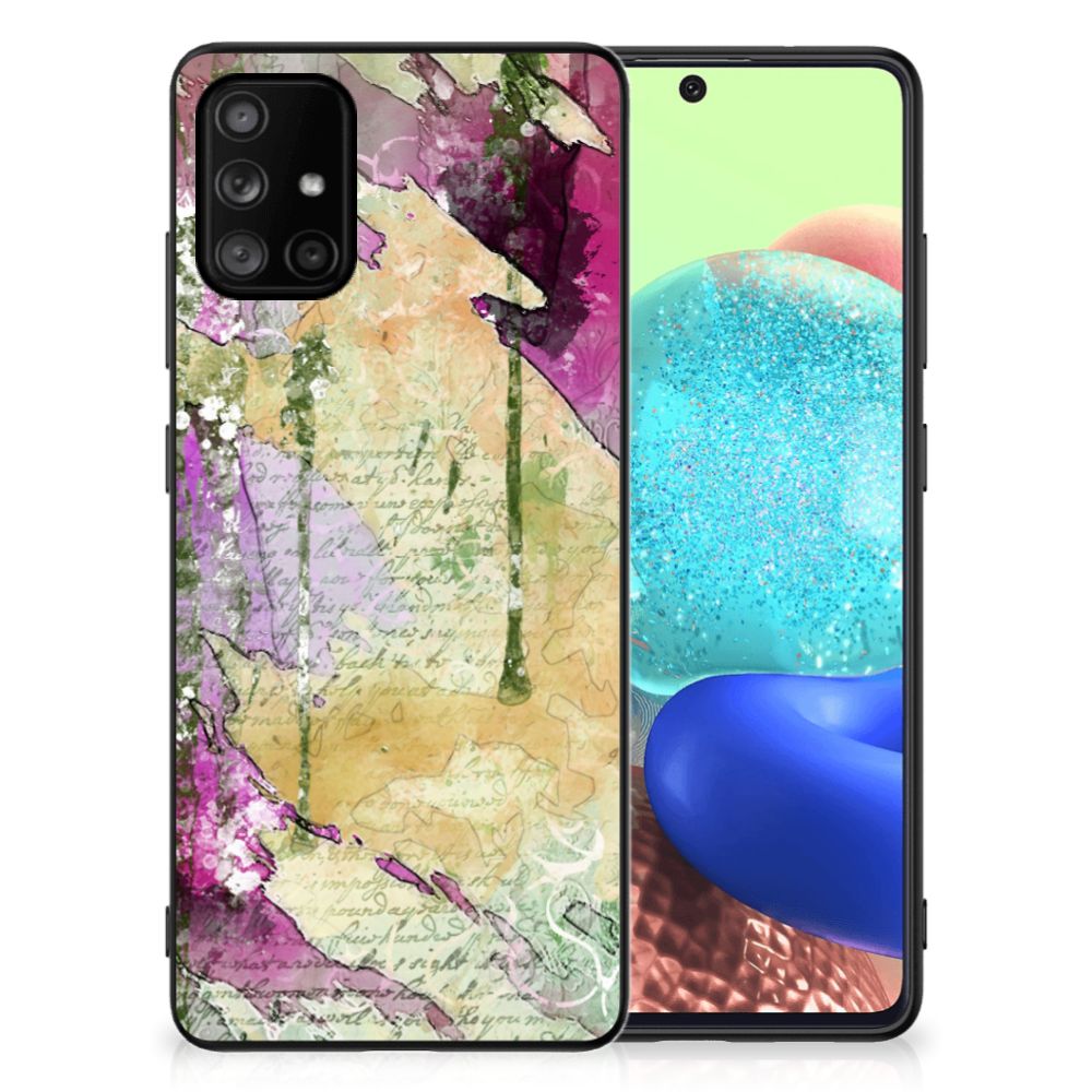 Kleurrijke Telefoonhoesje Samsung Galaxy A71 Letter Painting