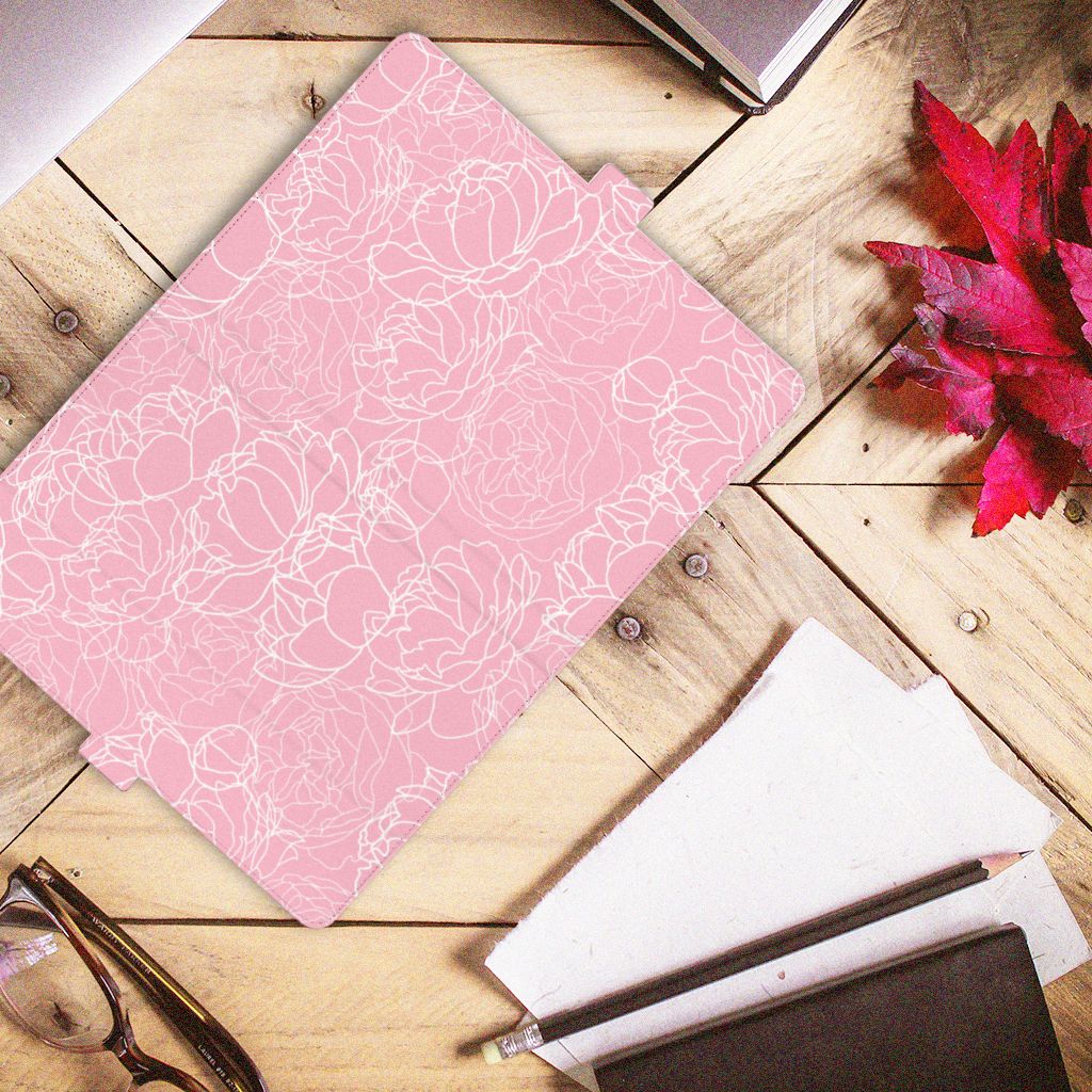 Lenovo Tab M10 Plus 3rd Gen 10.6 inch Tablet Cover White Flowers